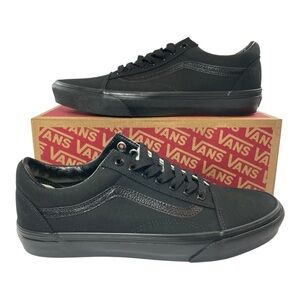 VANS Old Skool Black Men’s Sz 9 Wmn’s 10.5 Sneakers Shoes Casual VN000D3HBKA NIB